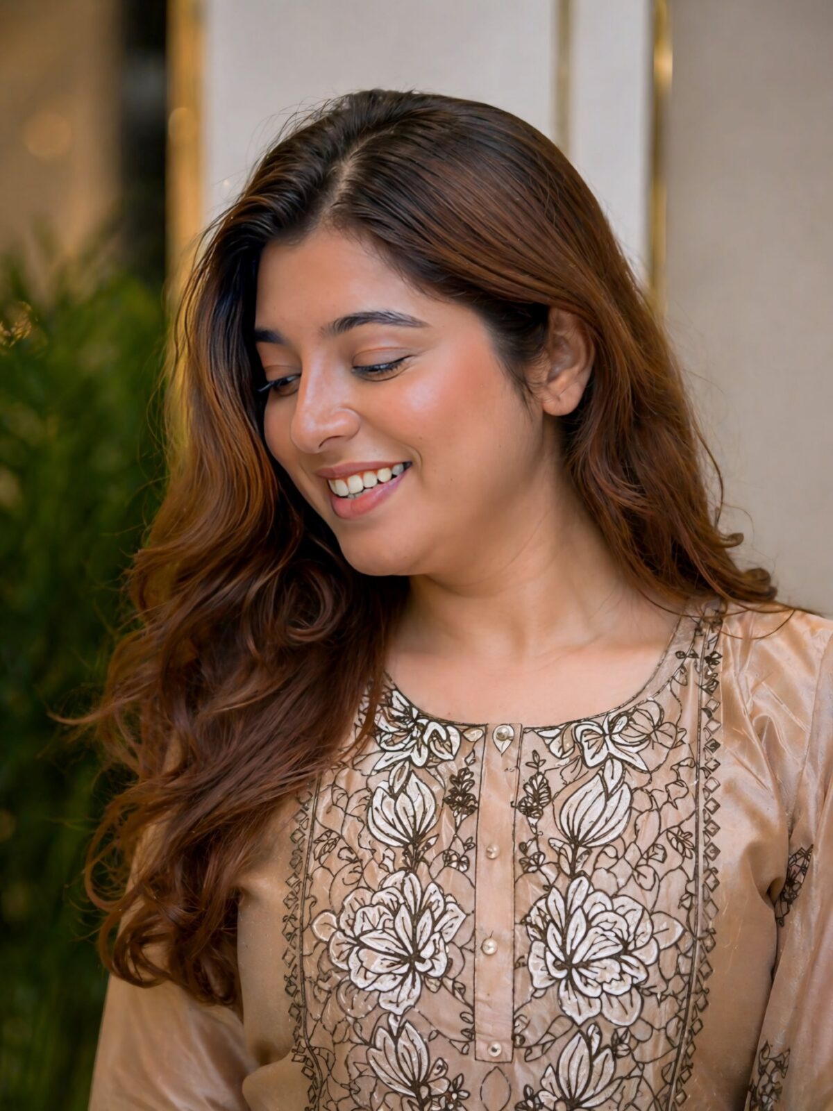 Mul Chanderi Kurta Pant Set