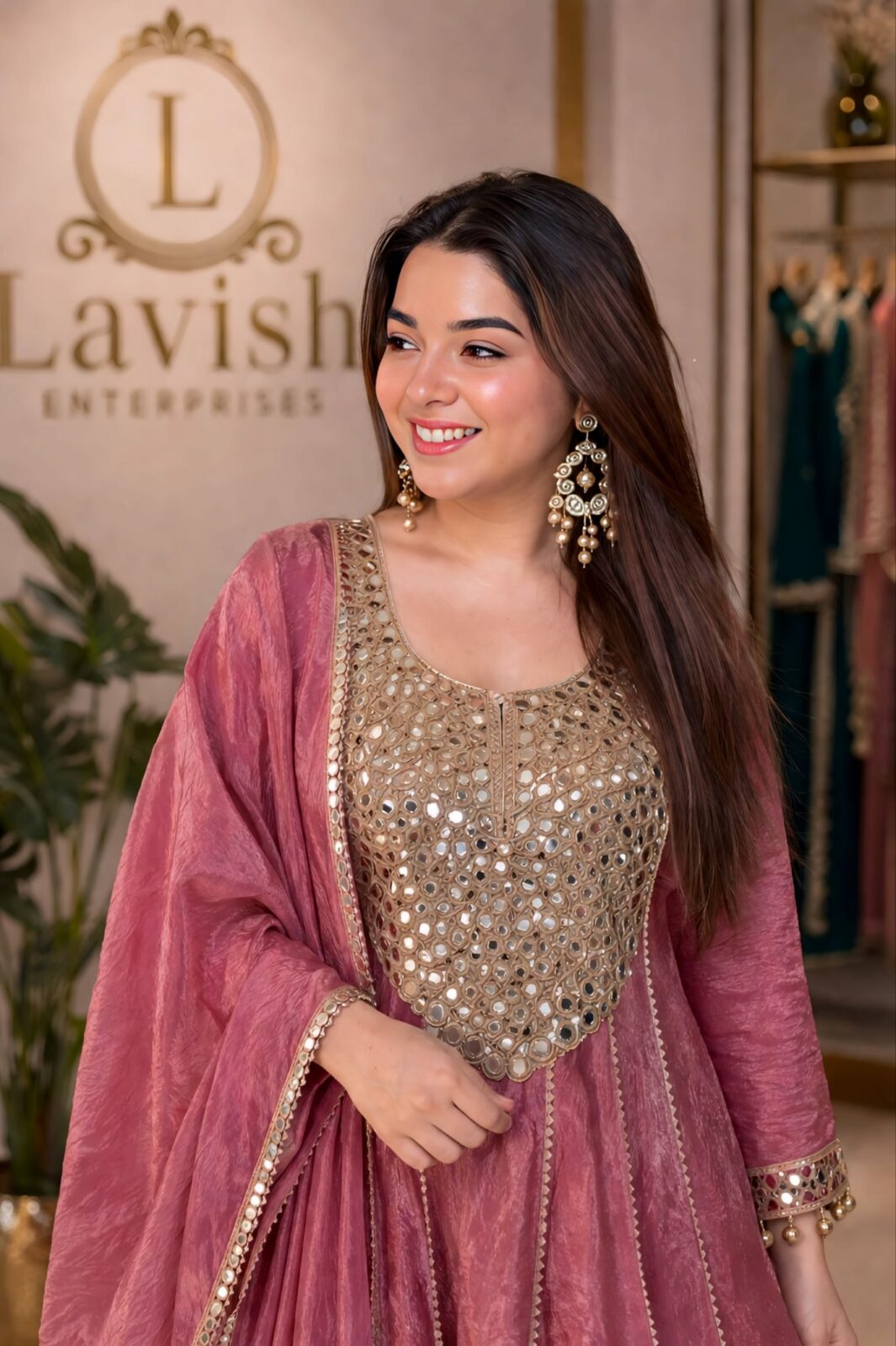 Gold Crust Silk Peplum Dhoti Style Set