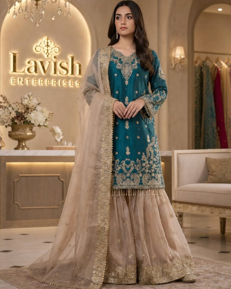 Jimmy Silk Sharara Set