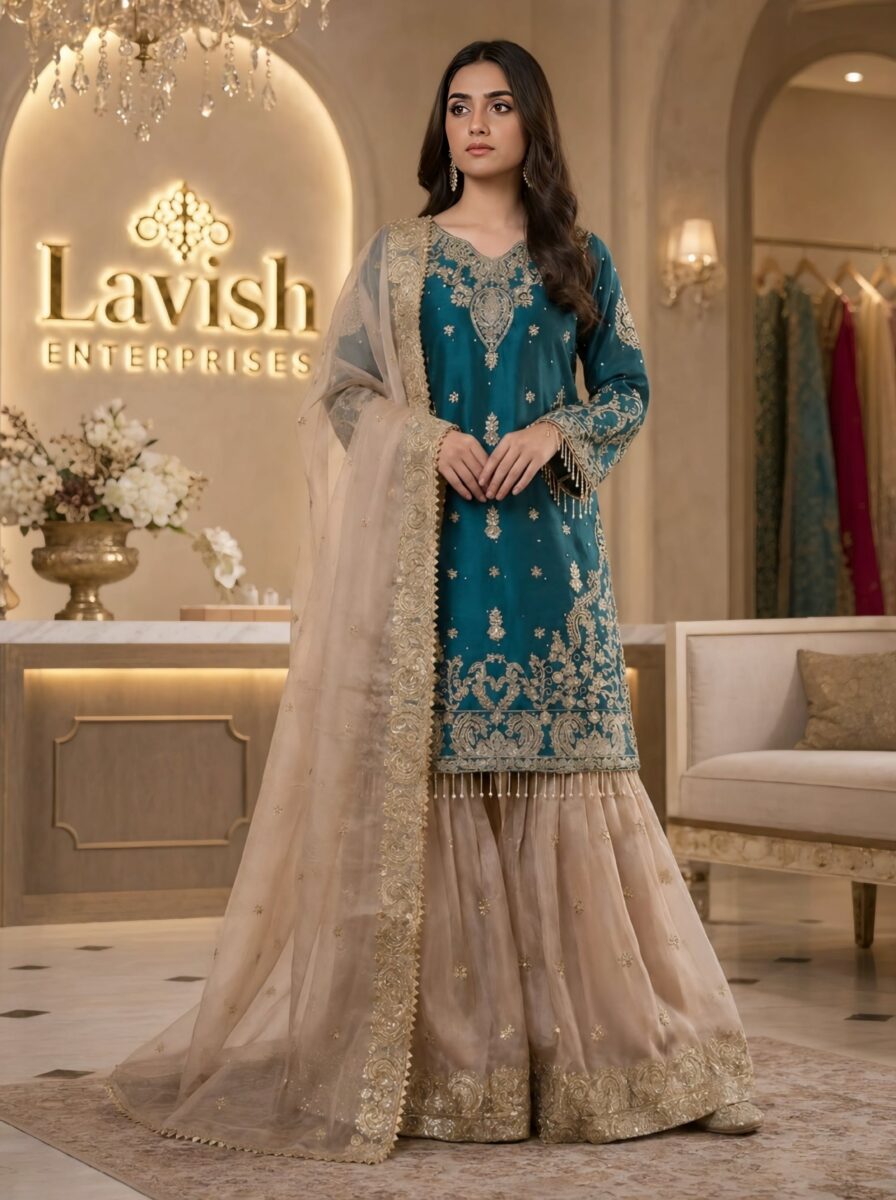 Jimmy Silk Sharara Set