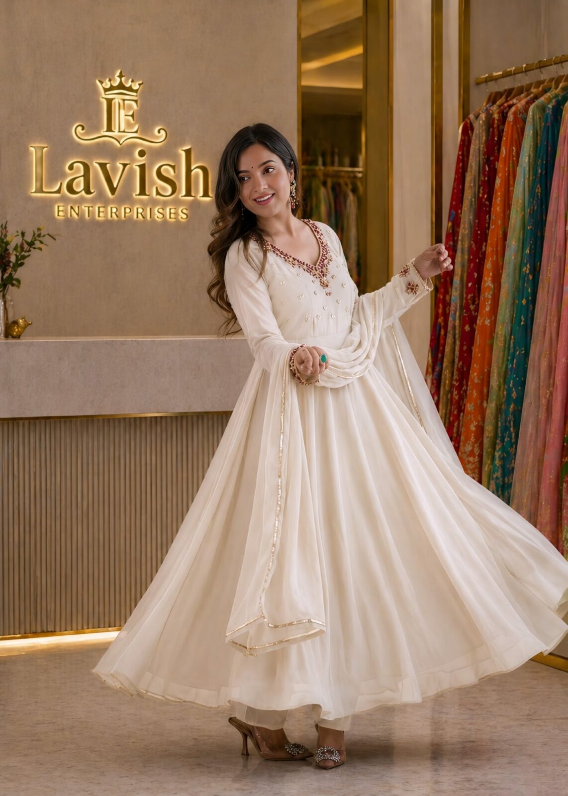 Georgette Anarkali Set